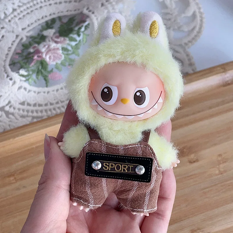 

For Mini Labubu4.0 Baby Clothes, Fourth Generation Labubu Strap Pants, Bottom Password Doll Pendant Dress Up christmas toy gifts