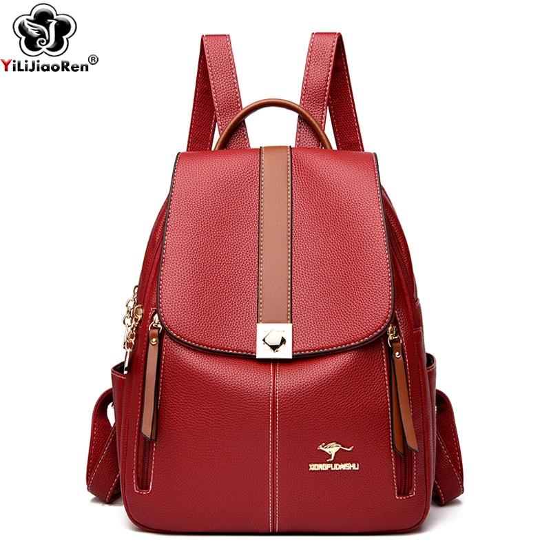 

Fashion Designer Backpack Women Famous Brand Pu Leather Back Pack Ladies Shoulder Bag Large Capacity Travel BackPacks Rucksacks