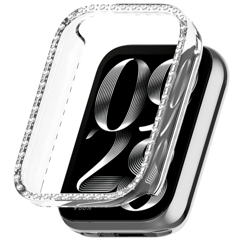 PC-Hohlgehäuse für Xiaomi Mi Band 9 Pro Smartwatch, Diamant-Kristall-Schutzhülle, Zubehör-Ersatz – Detail 6