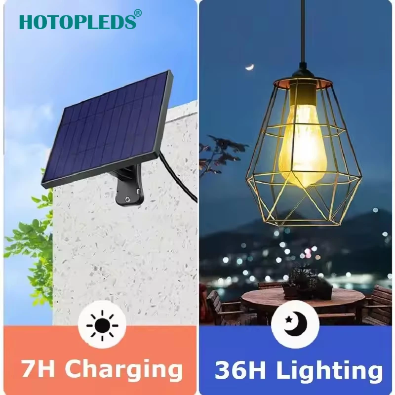 

Solar Chandelier Outdoor Waterproof Courtyard Garden Umbrella Stand Household Hanging Light Super Bright LED Waterproof Light