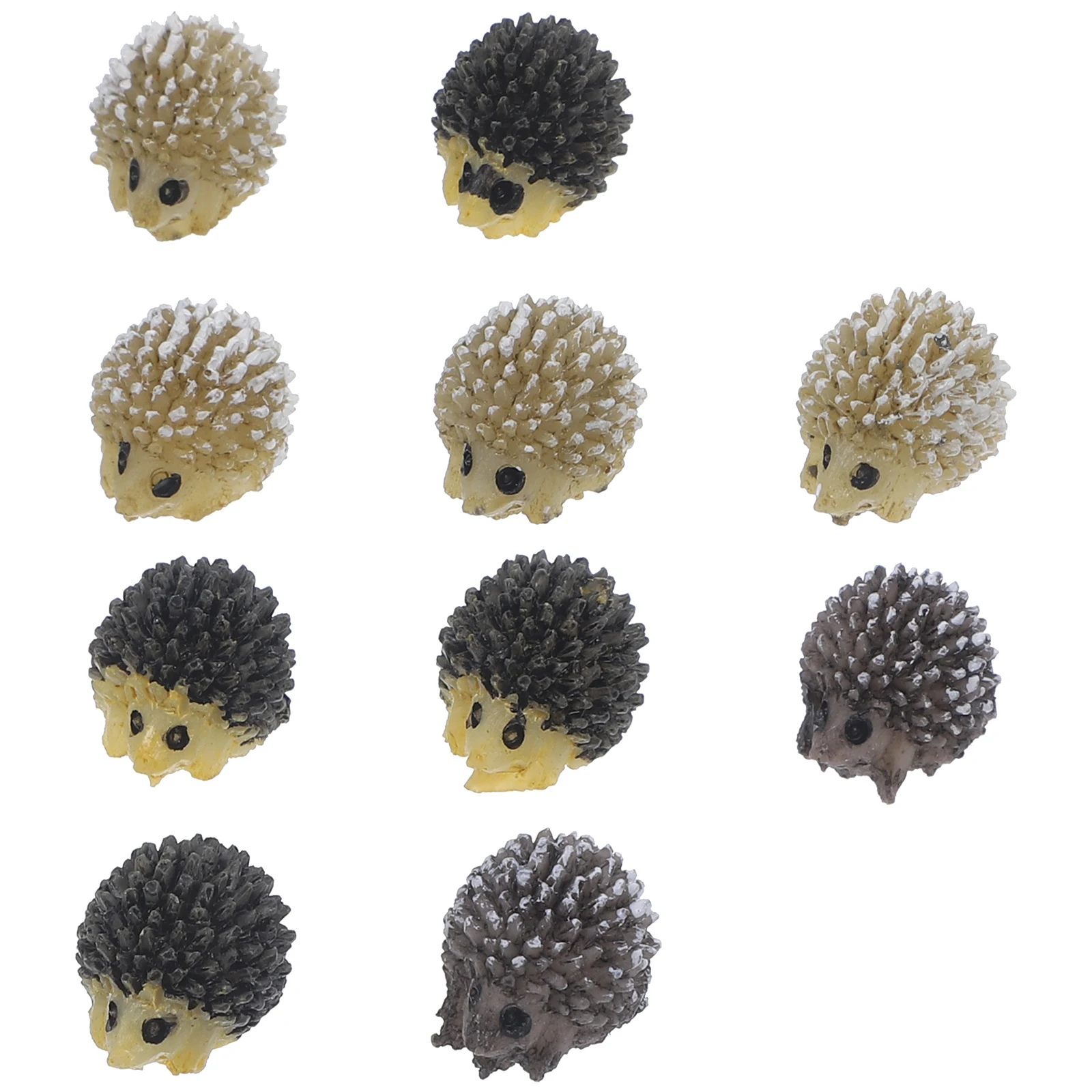 10 pezzi mini ornamenti di riccio miniature micro paesaggio figurine da giardino esterno decorazioni di muschio per la casa
