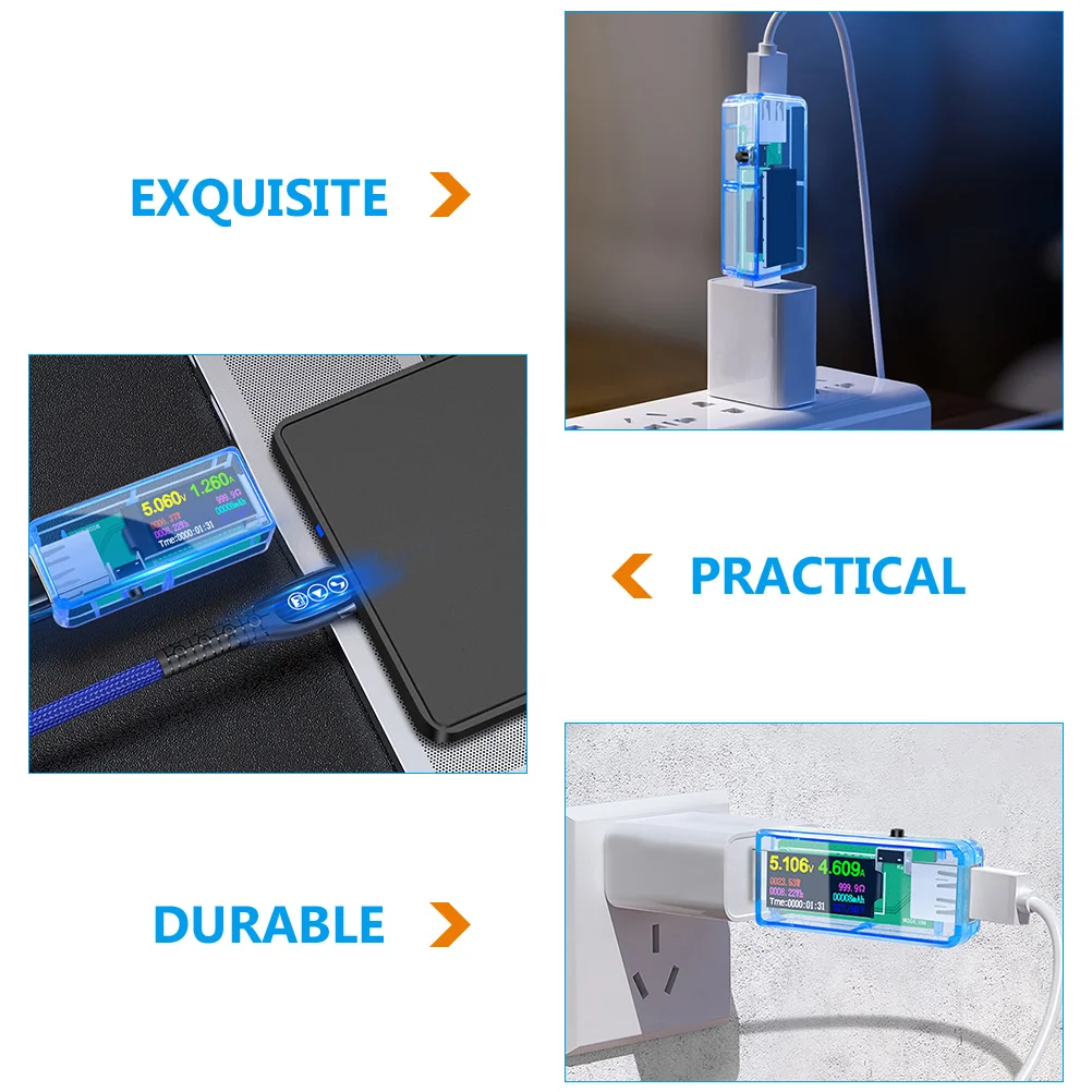 

Usb Tester Voltage Current Digital Monitor Lcd Display Charging Status Detection For Type C Power Banks Mobile Hard Disks