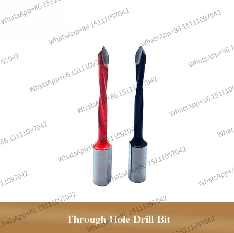 10pcs Dia.5mm~11mm Total Length 70mm Tungsten Carbide Woodworking Tools Through Hole Drill Bit for Drilling Machine