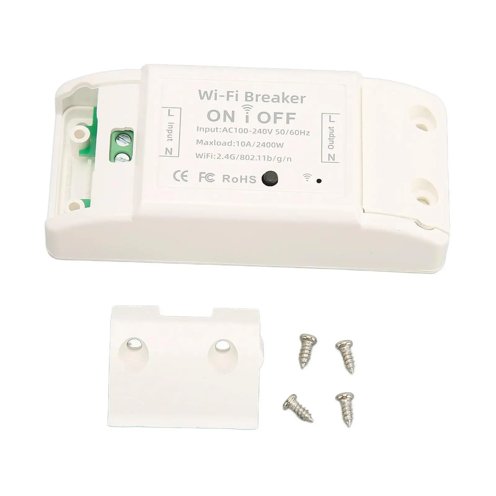 

Умный Wi-Fi выключатель для бытовой техники AC100 240V Простая установка с винтами для домашнего устройства автоматизации