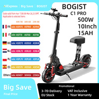 Bogist-C1 Pro Electric Scooter with Seat, Foldable Electric Scooter, 40km, 13Ah Battery, Innovative