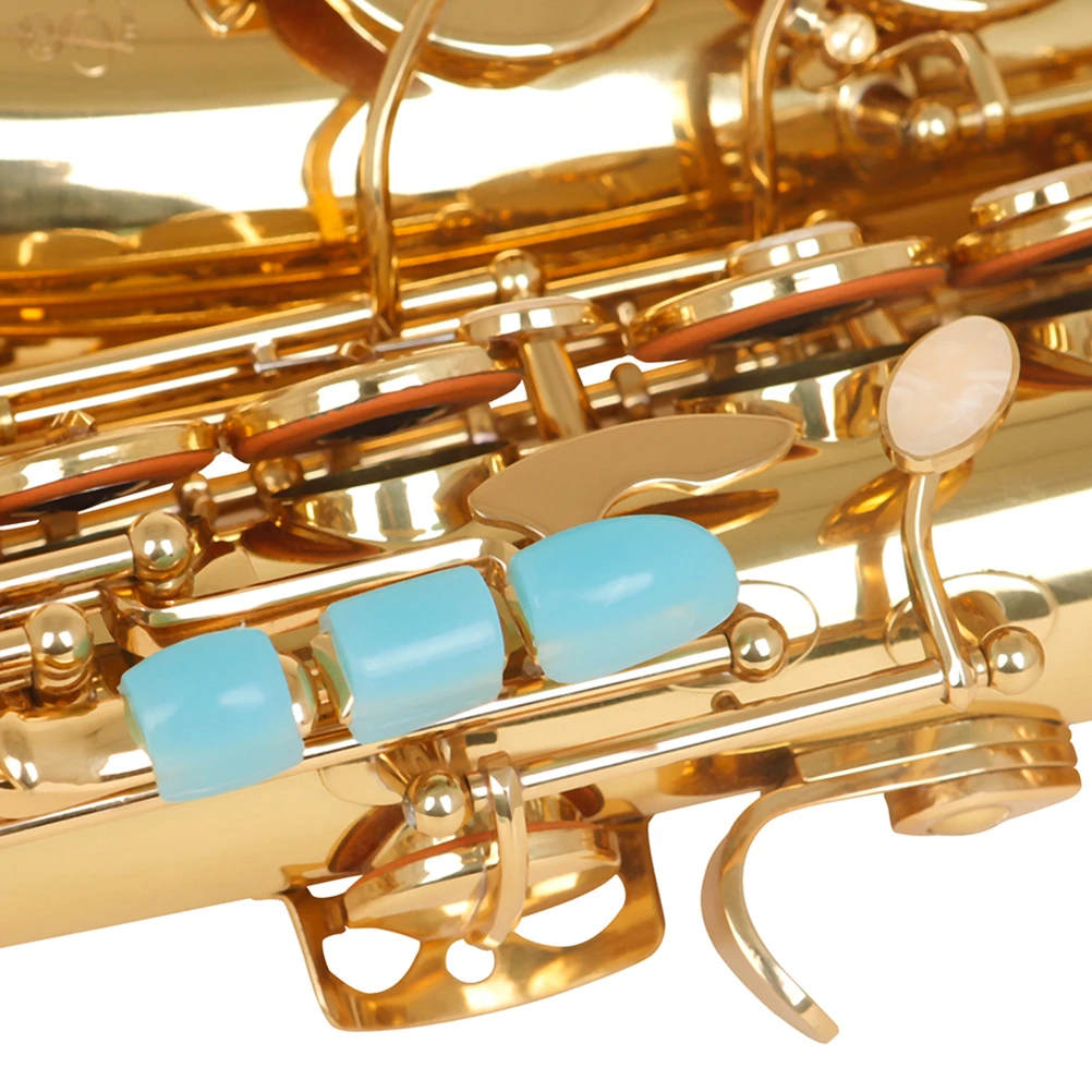 

6pcs Silicone Saxophone Side Key Risers Heightening Pads Protective Covers Durable Replacement Parts For Wind Instruments