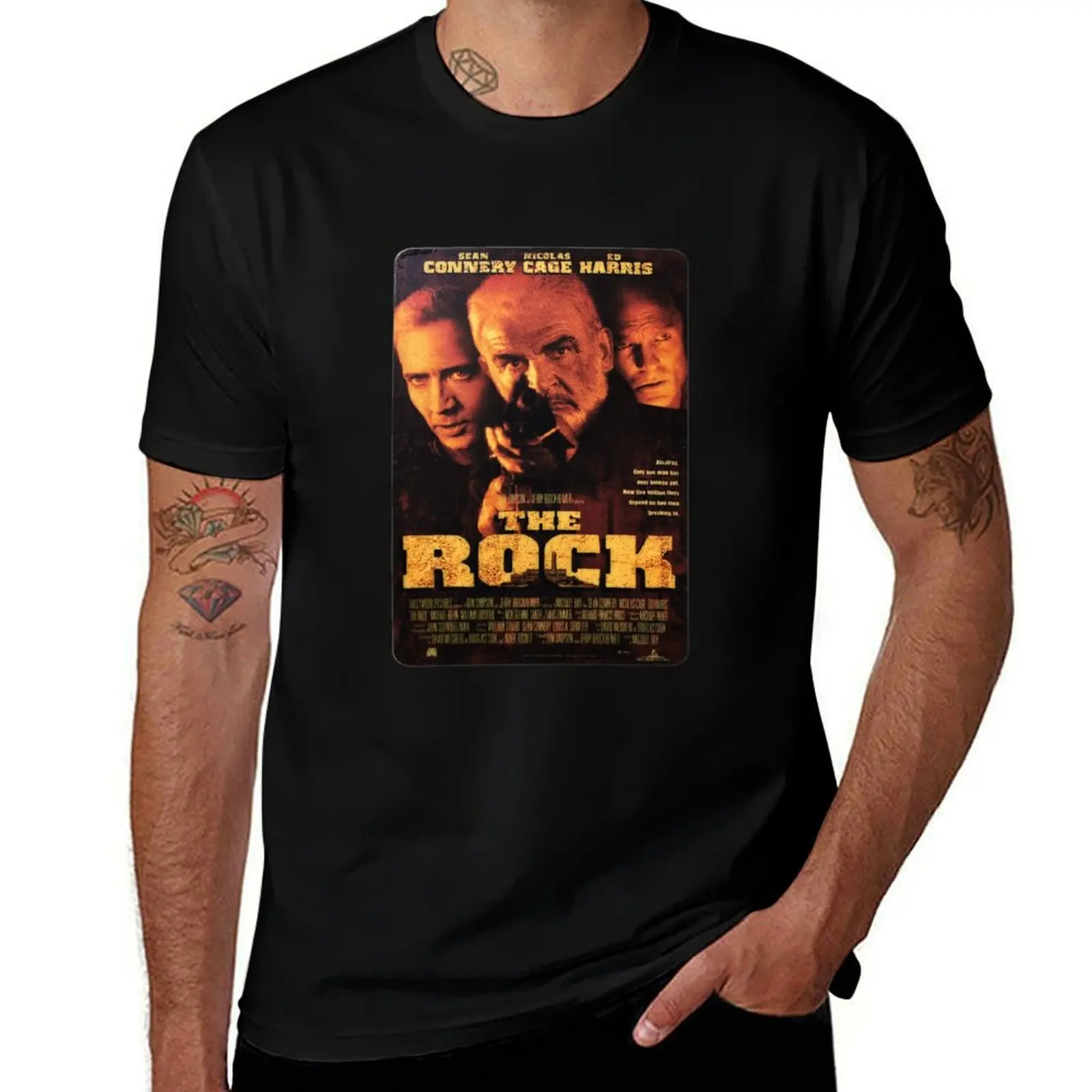 THE ROCK (1996) Art: Capturing the Essence of a Timeless Film T-Shirt Big and Tall Basic Tee Shirt T-Shirt