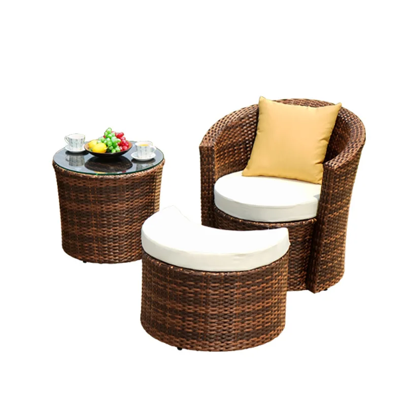 

Outdoor table and chair rattan chair combination outdoor balcony villa courtyard leisure sofa