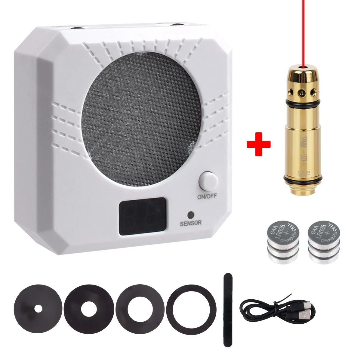 

Инфракрасная индукционная лазерная мишень, чувствительная к цвету стрельбе со звуковыми эффектами, обучение для 9 мм, 7,62x39, 308 квин, 12GA, 223