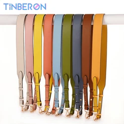 TINBERON-Alça de Ombro Larga Ajustável para Crossbody Bag, Substituição De Couro Genuíno, Correias De Saco, Bolsas Acessórios