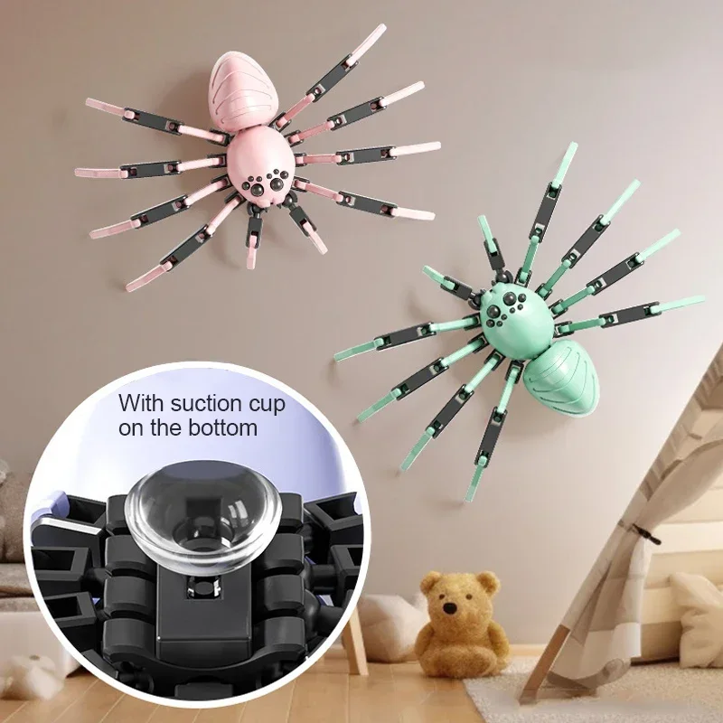 Multi-jointed Movable Robot 3d Printed Spider Toys With Suction Cup Model Game Toys Gift Christmas Decompression Tool