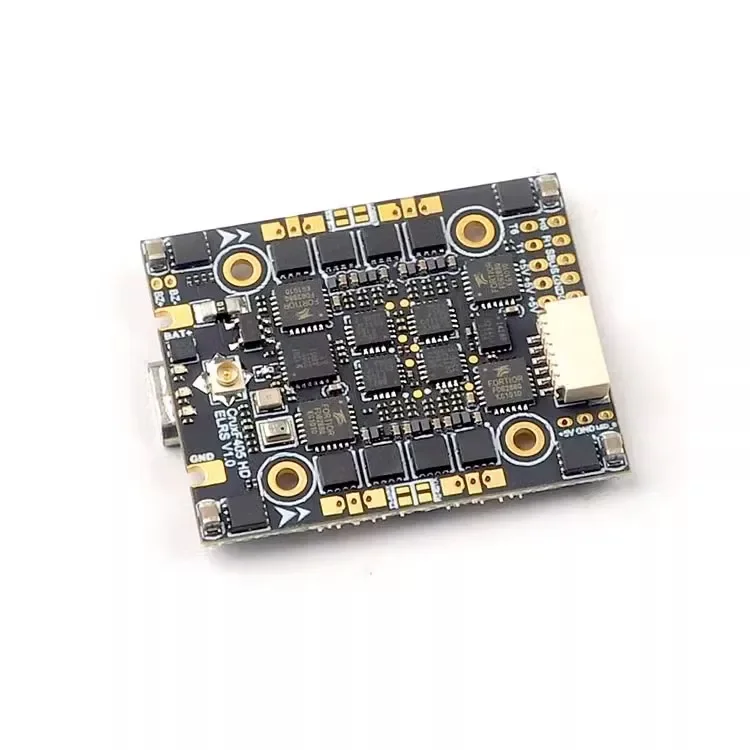 HappyModel وحدة تحكم طيران لطائرة بدون طيار FPV مسننة ، 3in 1 ELRS AIO ، مدمجة 20A ESC UART G ELRS RX 2-4S 20X20mm ، CruxF405HD