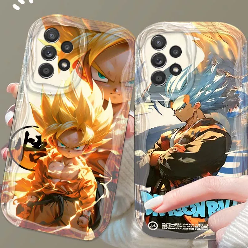 

Trendy Dragon Ball Son Goku Phone Case For Samsung A73 A72 A71 A56 A55 A54 A53 A52 A51 A32 A36 A26 A25 A13 A14 5G Wave Oil