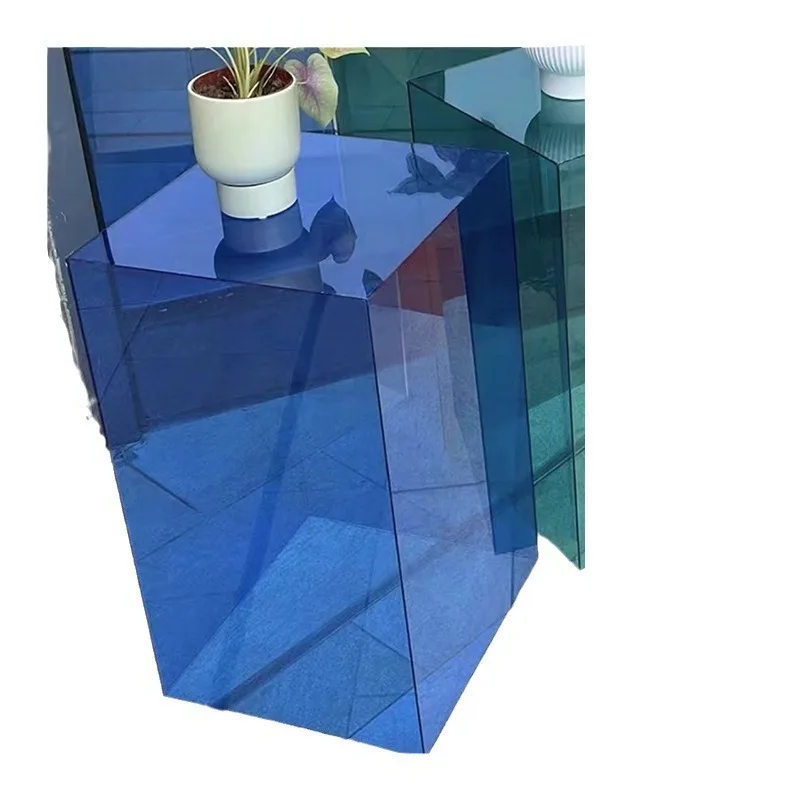 

box gradual change color stand transparent stand gradual change color window stand color display box