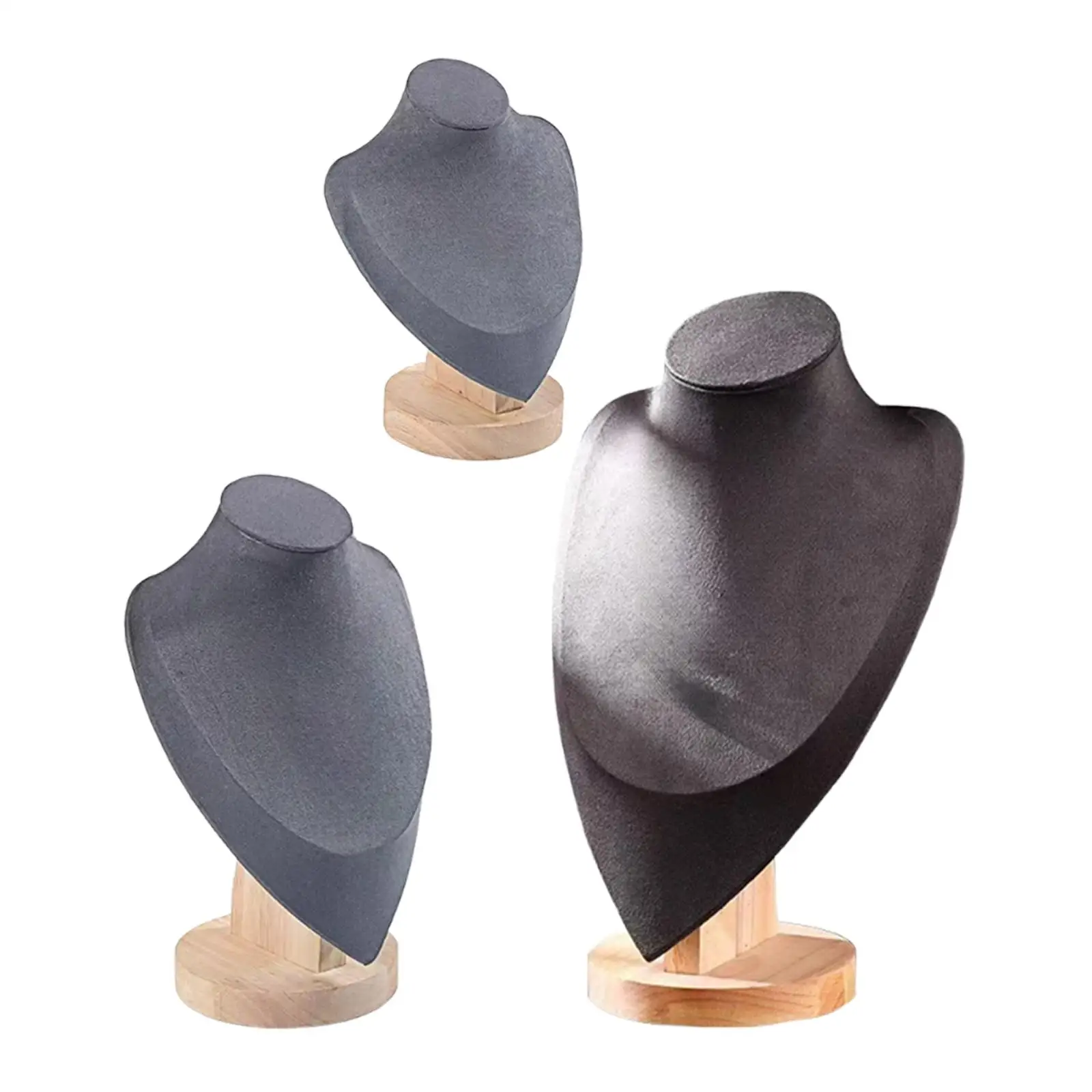 Jewelry Bust Necklaces Decor Necklace Pendant Display Stand for Exhibition Trade Show Retail Store Countertop Personal Vanity - view 4