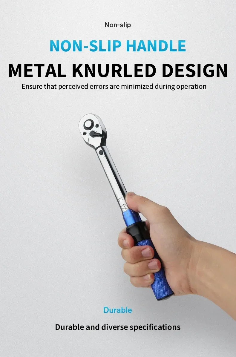 Quick-release ratchet head on the 3/8 torque wrench