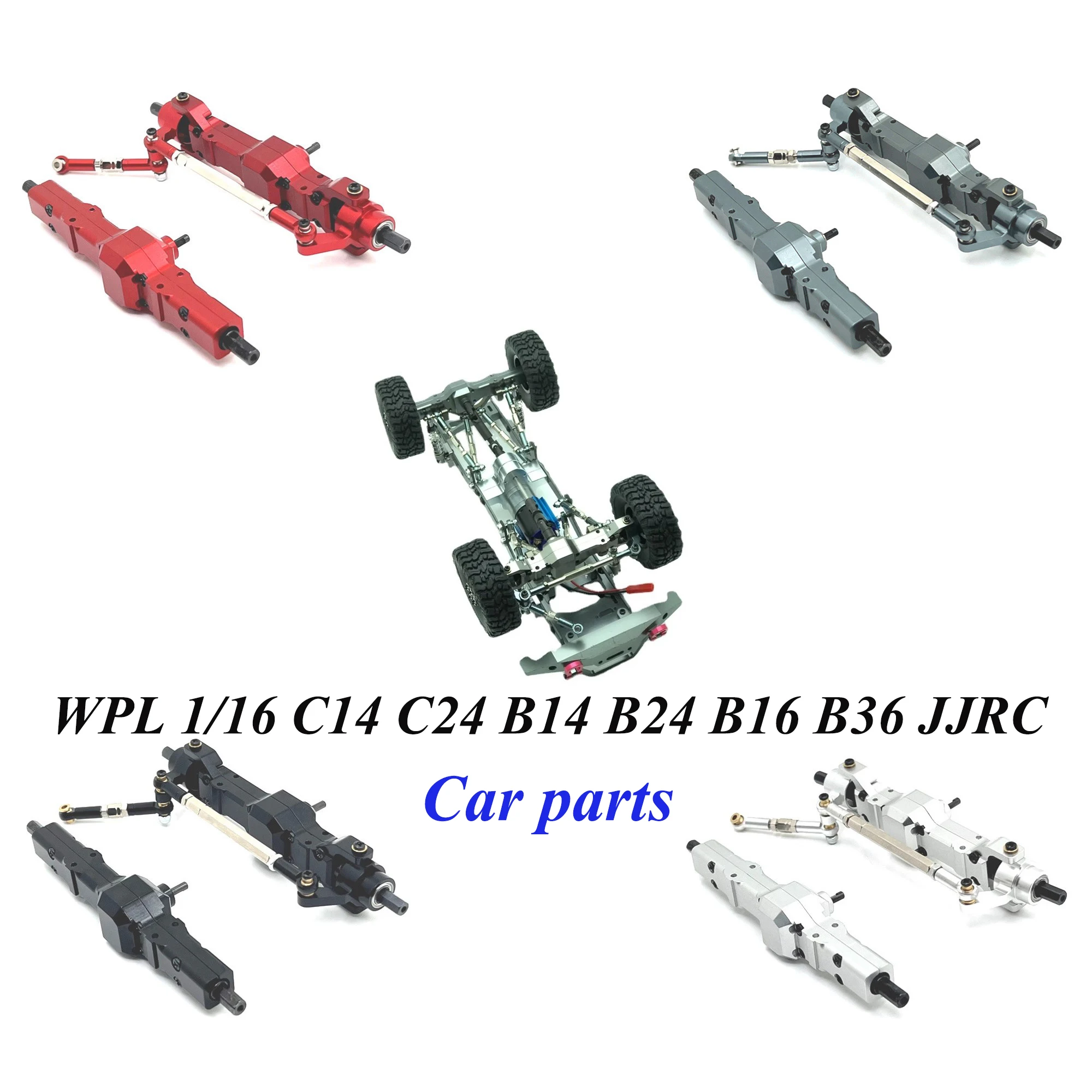 

WPL 1/16 C14 C24 B14 B24 B16 B36 JJRC RC Car Spare Parts Front and Rear Axle Assy