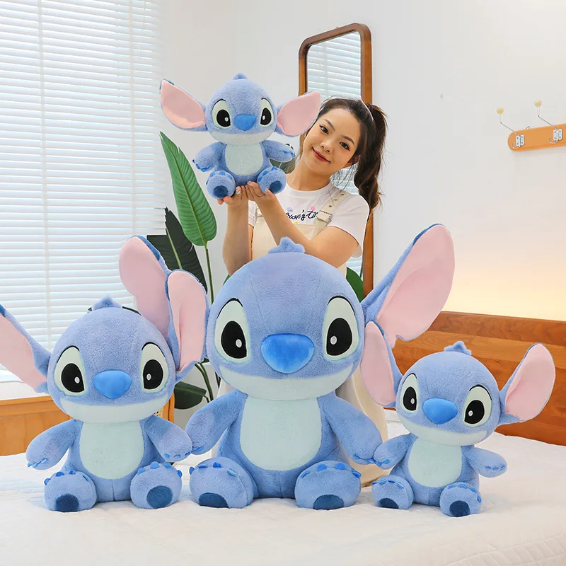 Disney-Jouet en peluche Stitch pour enfants, beurre en peluche mignon, oreiller de canapé, décoration de chambre Kawaii, cadeau d'anniversaire, cadeau de Noël