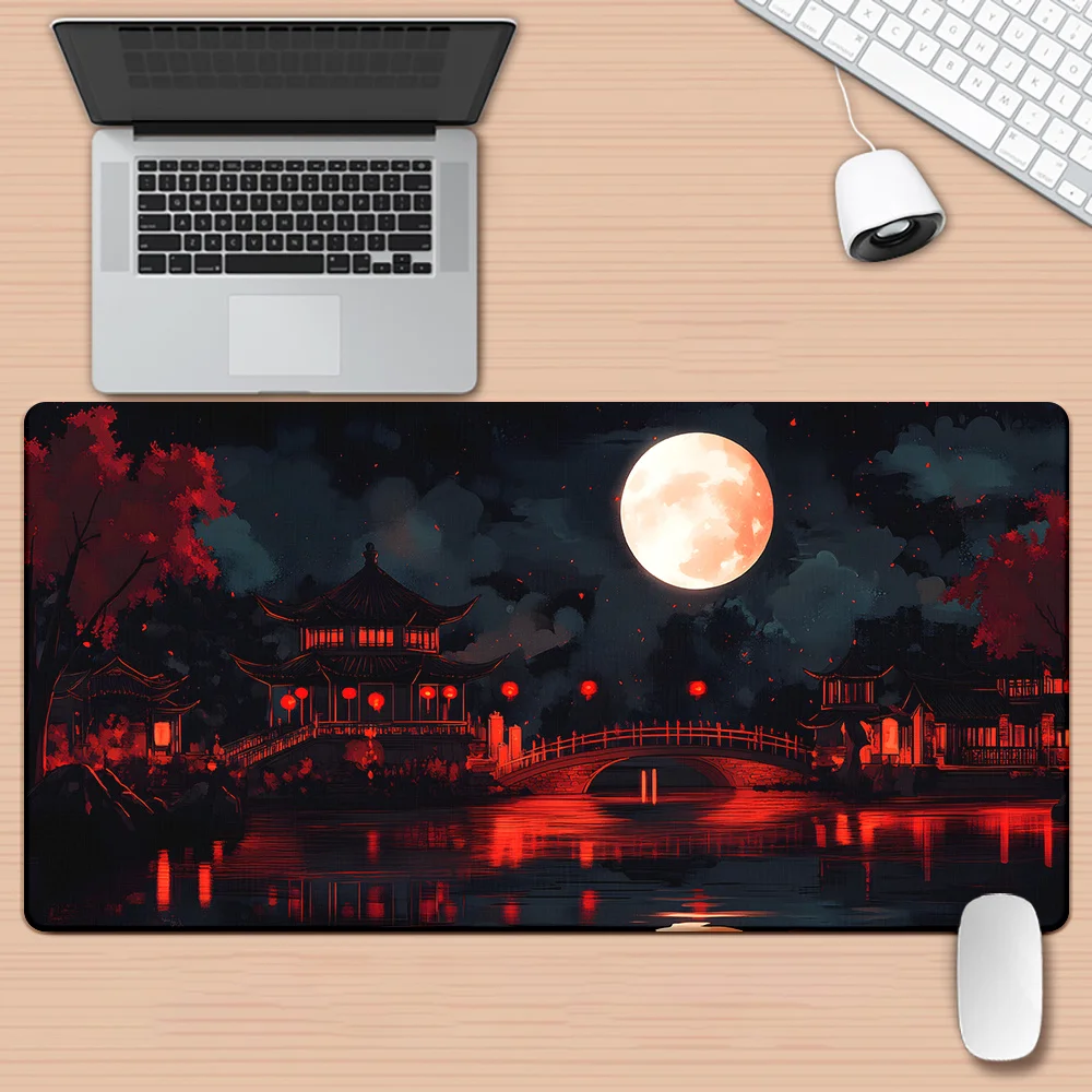 

Игровой коврик для рабочего стола, тканевая поверхность, противоскользящая резиновая основа, большой коврик для ПК, ноутбука, клавиатуры, офисного оборудования