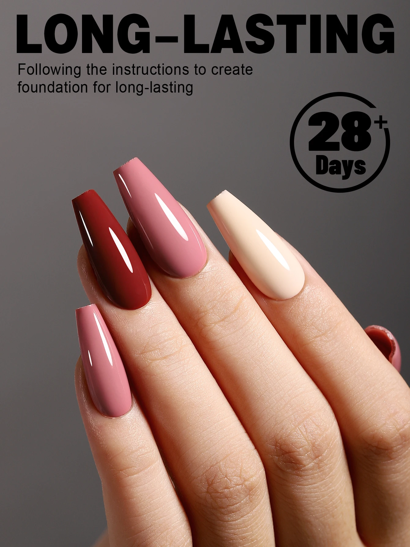 YOKEFELLOW Gel Polish Nail Set 6 Colors Skin Tones Nude Pink Gel Nail Polish Brown Neutral Soak Off Nail Art Design Salon DIY image 2