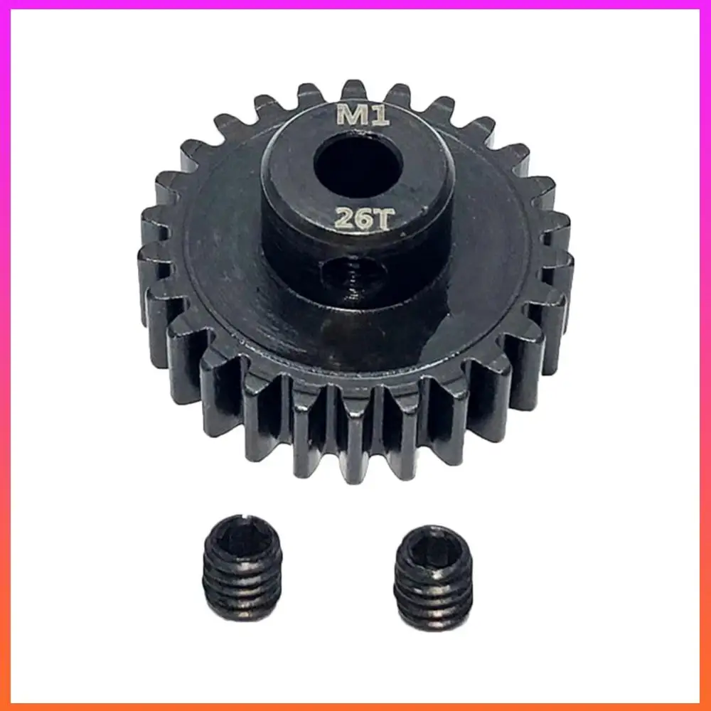 M1 5mm rondsel met M3 schroeven 23t-34t metalen rondsel koolstofstaal Rc auto motor tandwielen vervangende onderdelen voor 1/8 Rc Buggy Truck