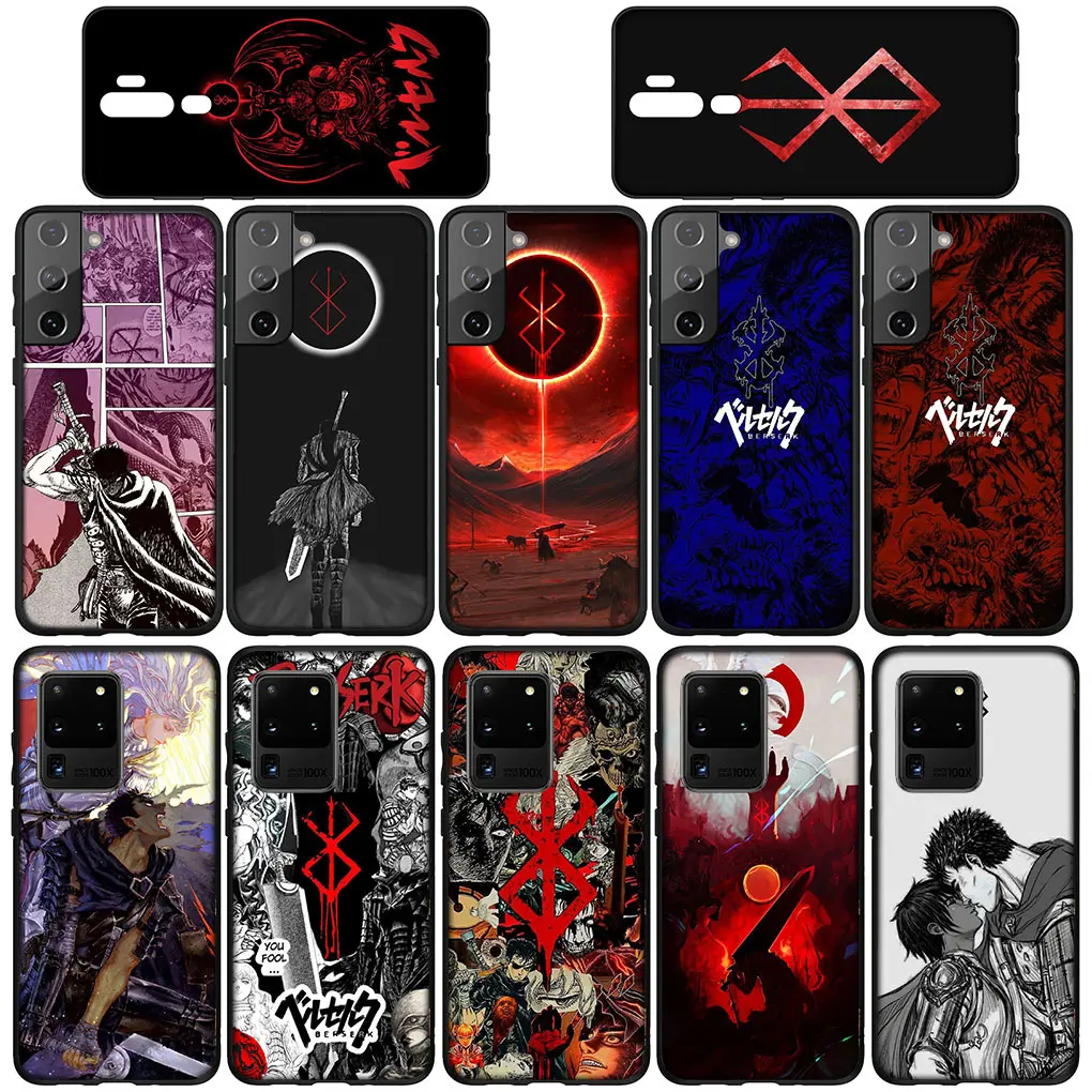 Berserk Guts Phone Cover Casing for Motorola Moto E32 G30 G50 G60 G40 G51 G52 G41 G42 G22 G71 E7 G100 Soft TPU Case