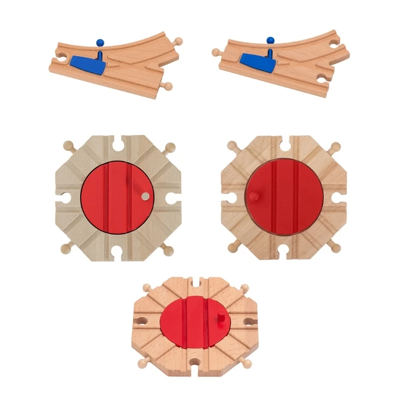 Houten treinrailverbinder Spoorwegdeel Treinset Accessoires voor peuter 15UB