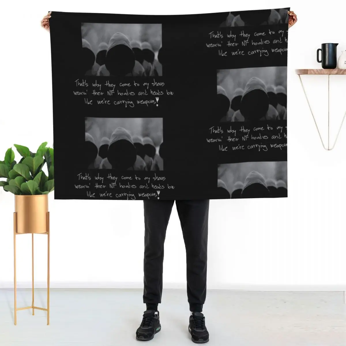

NF Throw Blanket Warm Accent Blanket for Living Room Decoration