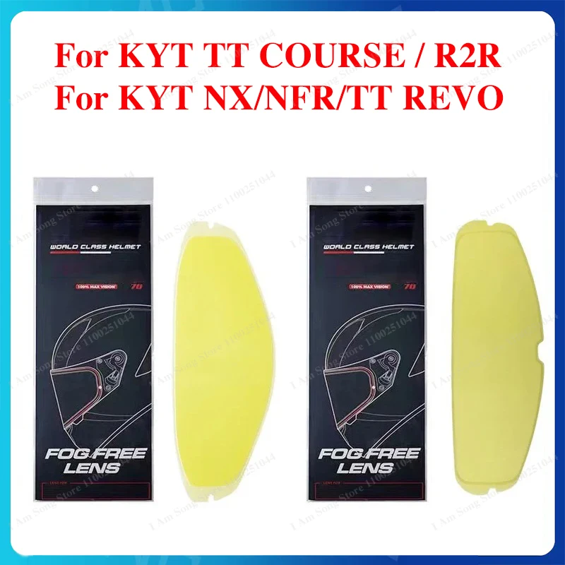 Motorcycle Helmet Visor Anti Fog Film TAC Clear Insert for KYT TT COURSE for R2R for NX NFR for TT REVO Visor Insers