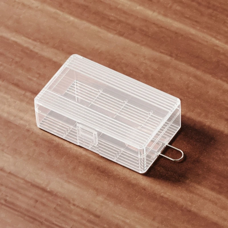 2 Slot 21700 Battery Storage Case Plastic Battery Container For 2pc 21700 Batteries Clear Battery Protective Case