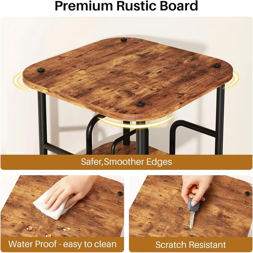 5 estantes 360 °   Librería giratoria de madera para espacios compactos, ideal para almacenamiento en el hogar y la oficina