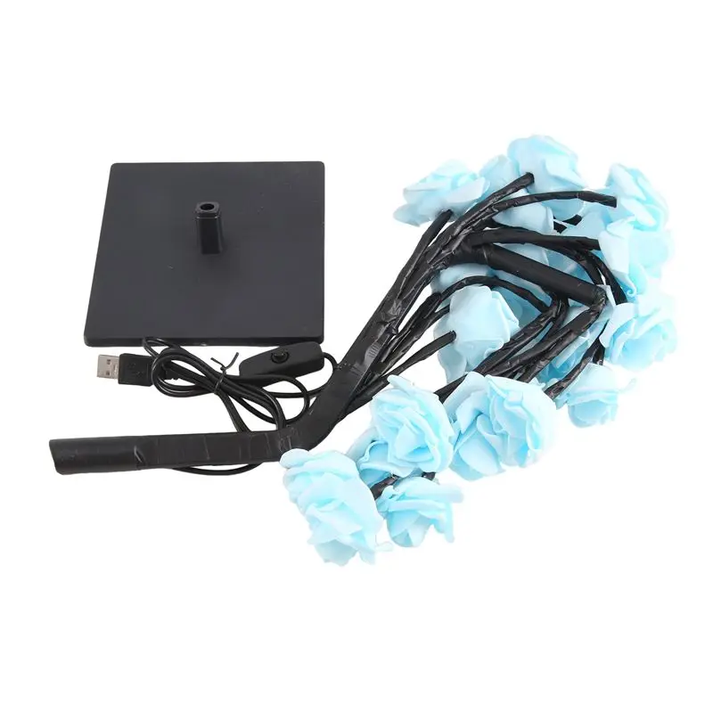 Y22A-LED Rose Flower Lamp, USB Christmas Tree Night Lights, Perfect For Parties, Weddings, Bedrooms And Mother's Day Gift