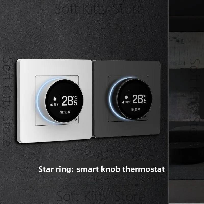 Smart home knob floor heating thermostat remote timing energy-saving temperature regulation