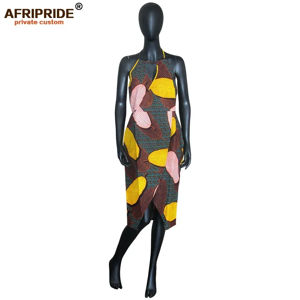 2024 African Bodycon Dresses for Women Dress Party Wedding Formal Dress Dashiki Clothing Print Wax Cotton AFRIPRIDE S1925074