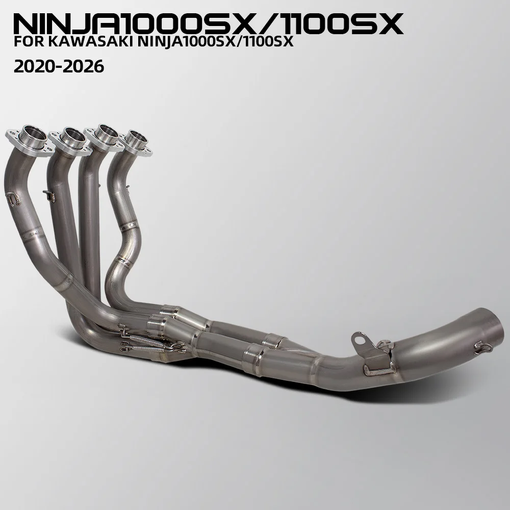 

Ninja1000SX Exhaust Manifold For Kawasaki Ninja1100SX/SE Ninja 1000SX/1100SX SE 2020-2026 Motorcycle Exhausts Fit OEM Muffler