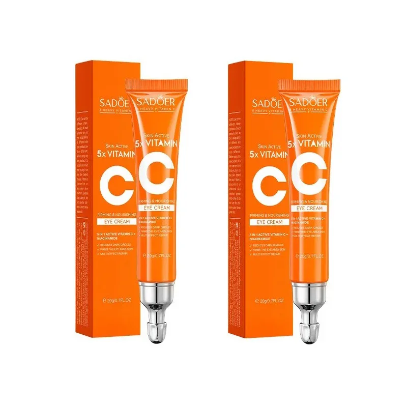 SADOER Vitamine C Oogcrème Anti Donkere Kringen Ogen Zakken Remover Hydraterende Verhelderende Verstevigende Huidverzorgingsproducten voor Ogen