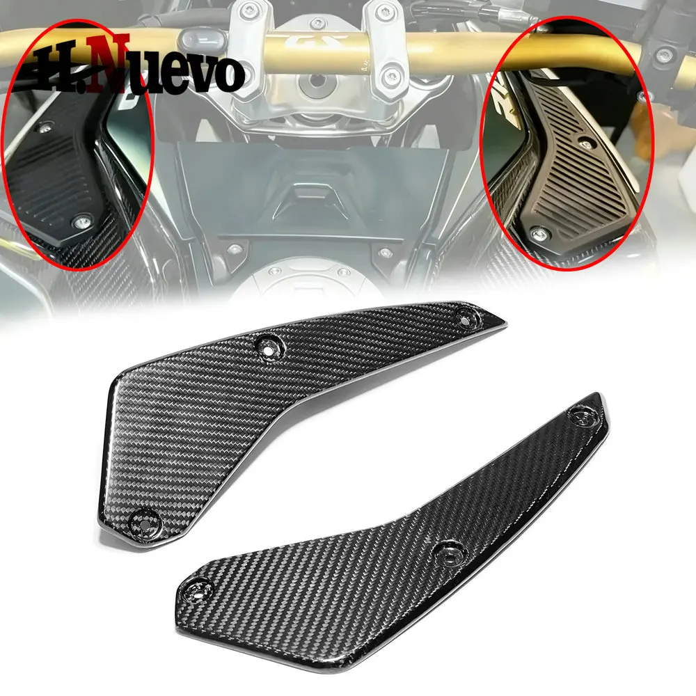 

Motorcycle Accessories Compaitible With BMW R1300GS ADV Real Carbon Fiber Motorcycle Front Tank Side Panels 2024 2025