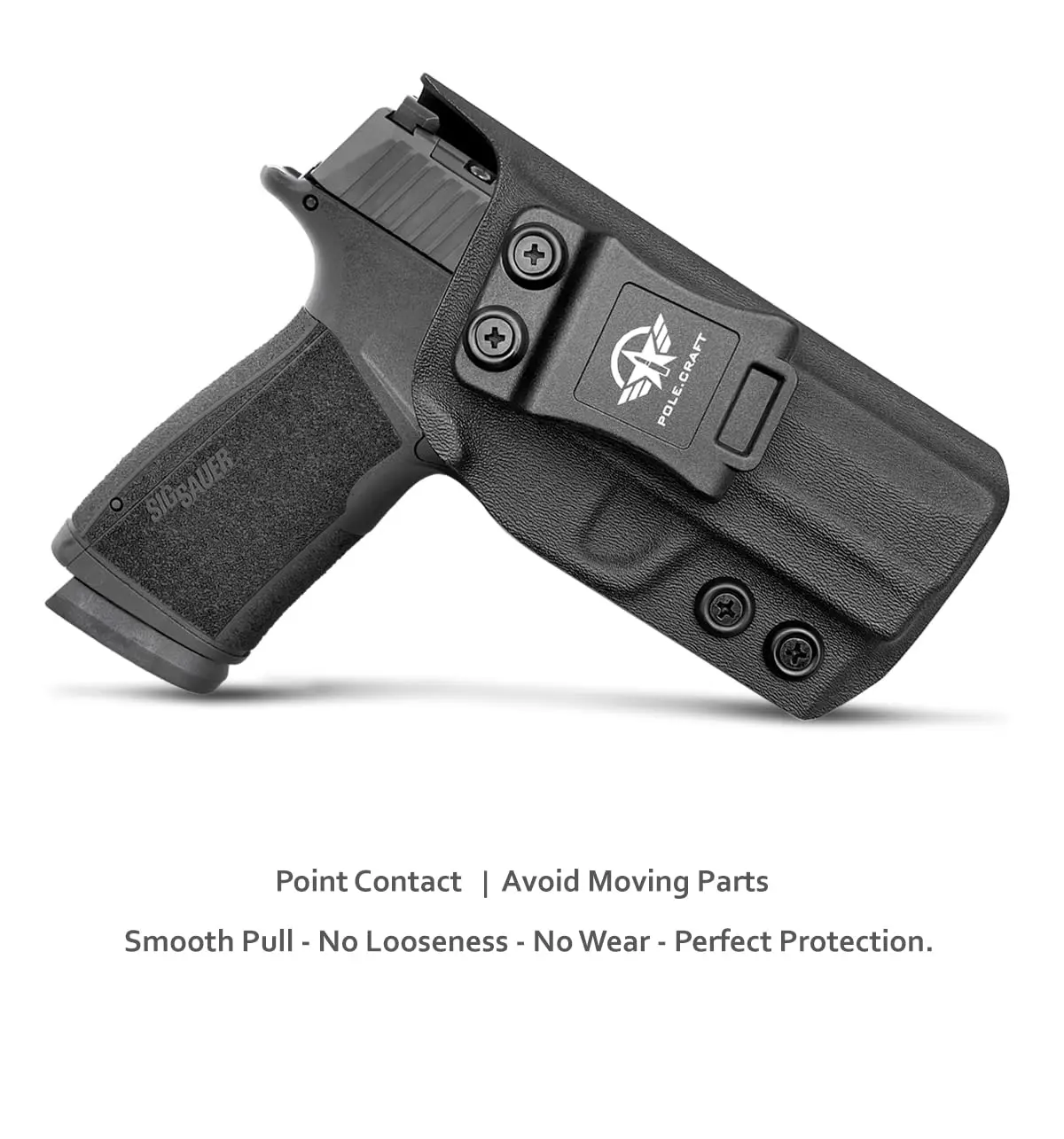 Imagem -02 - Coldre Iwb Kydex para Pistola Sig Sauer P365 Xmacro Cintura Interna Transporte Oculto P365 P365 P365 P365 P365