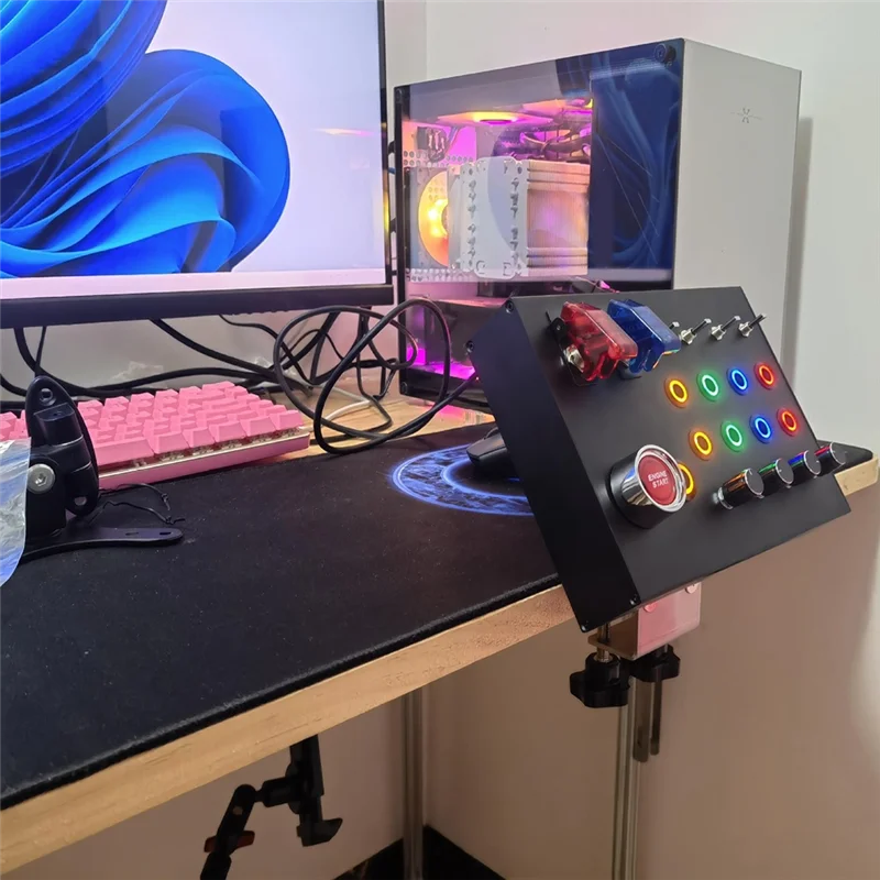 PC Simracing Universal Center Button Box für Euro Truck Thrustmaster Moza Simagic Logitech G29G27 Fanatec Lenkrad