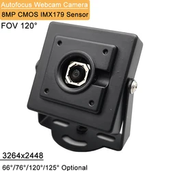 8MP 4K Autofocus IP Camera IMX179 CMOS View Angle 66 76 120 125Degree UVC Plug Play PC Mini Webcam For Windows Linux Mac Android