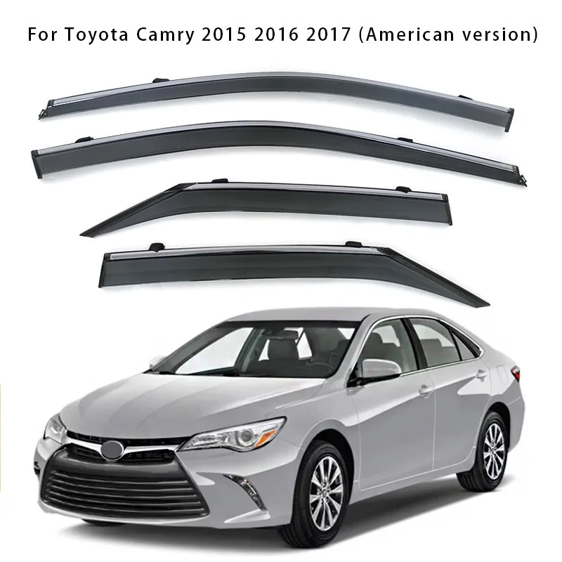 For Toyota Camry 2015 2016 2017 Rain or shine Window Visor rain and shine shield thickened car window rain eyebrow