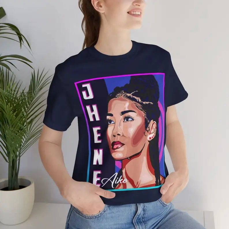 Jhene aikoユニセックス半袖Tシャツ,グラフィック,美的ストリートウェア