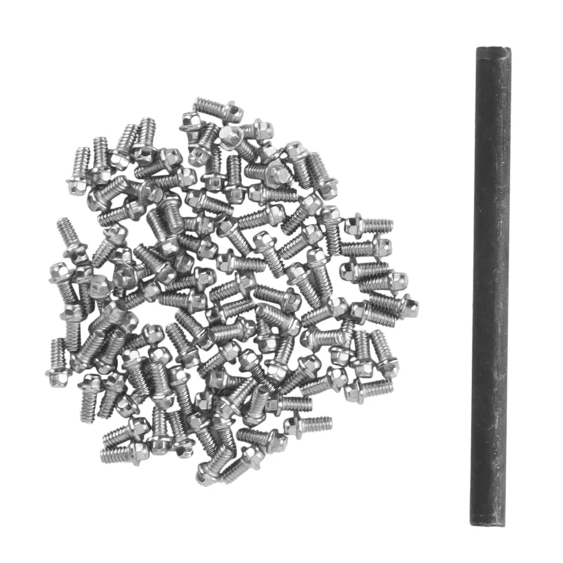 

100Pcs Stainless Steel M1.4 Outer Hexagon Screws Fit 1.0 Wheel Rims For 1/24 RC Car Crawler Axial SCX24 Upgrade Parts