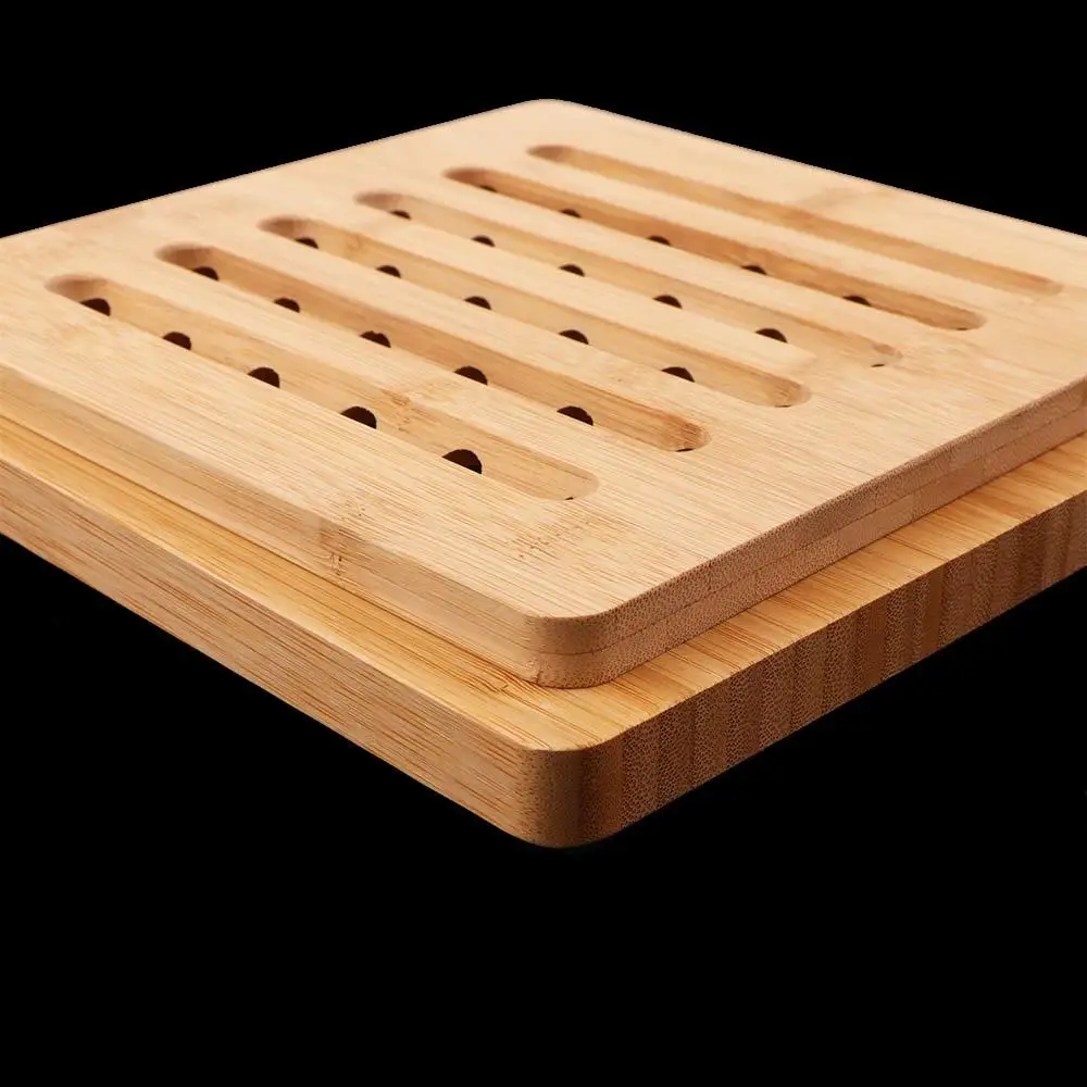 Hogar cocina antideslizante Natural resistente al calor sartén soporte aislamiento estera platos soporte olla salvamanteles