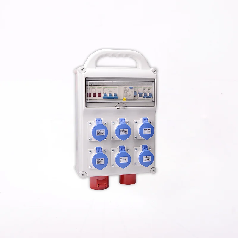 IP55 Portable Industrial Electrical Plug and Socket Distribution Board