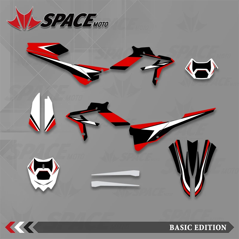 SPACE MOTO Motocross Graphics Background Decals Sticker For BETA 20-22 Beta Xtrainer