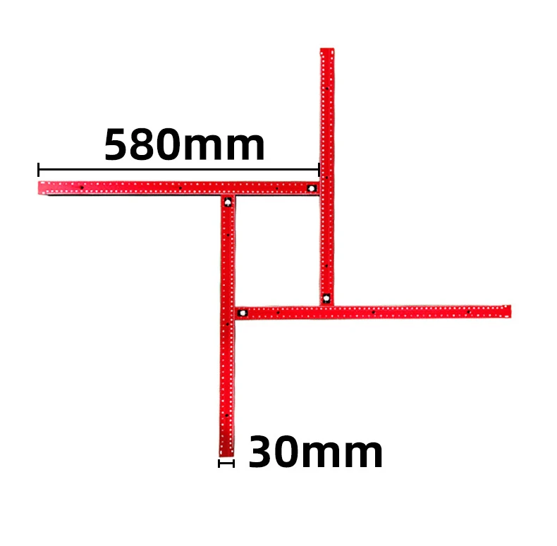 النجارة راوتر الرقص توجيه أدلة قابل للتعديل مربع راوتر قالب التشذيب آلة طحن الأخدود النقش دليل السكك الحديدية #6