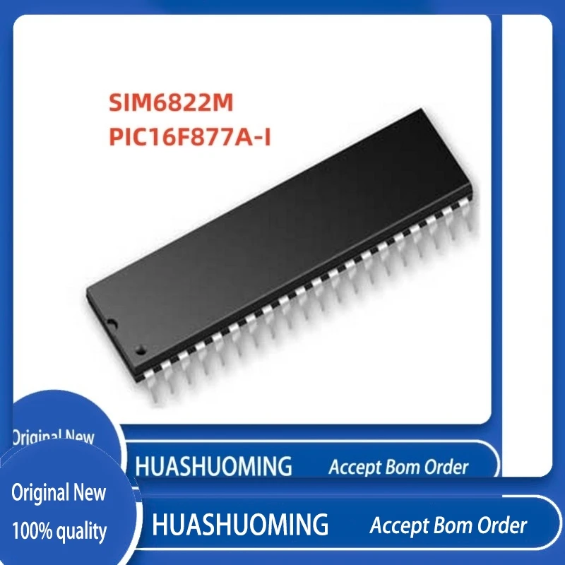 

5pcs/lot/lot SIM6822M SIM6822 PIC16F877A-I/P PIC16F877A 16F877A DIP40