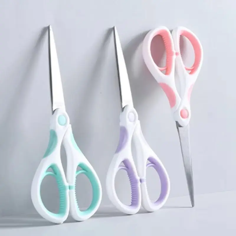 

Colored Portable Stainless Steel Scissors Home Tailor Shears School Office Supply Cutter Student Stationery Gift Cutting Tool