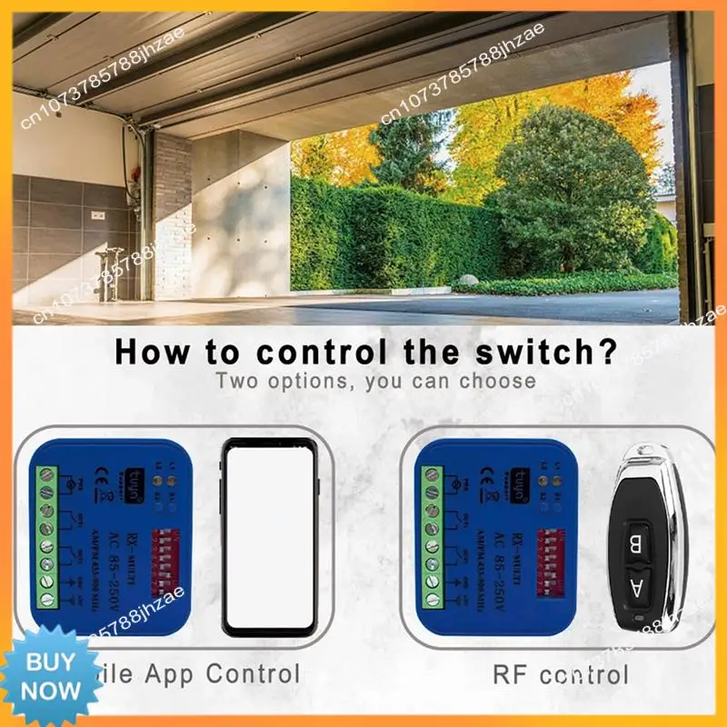 

A10R Garage Gate Door Opener Tuya Smartlife App Remote Control Receiver Controller Smart On Off Switch WIFI RF